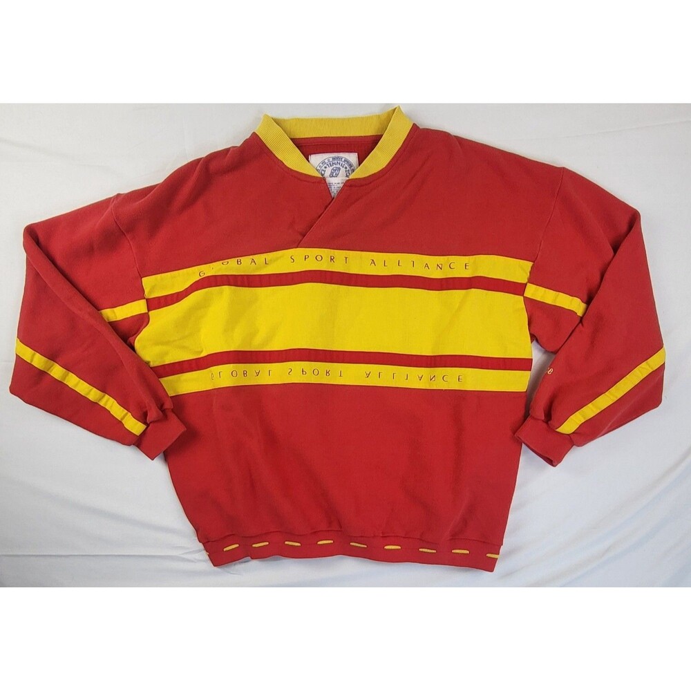 VTG 80s Prince Tennis Global Sportswear/Special FX PTZ Mens L/XL Rugby Shirt